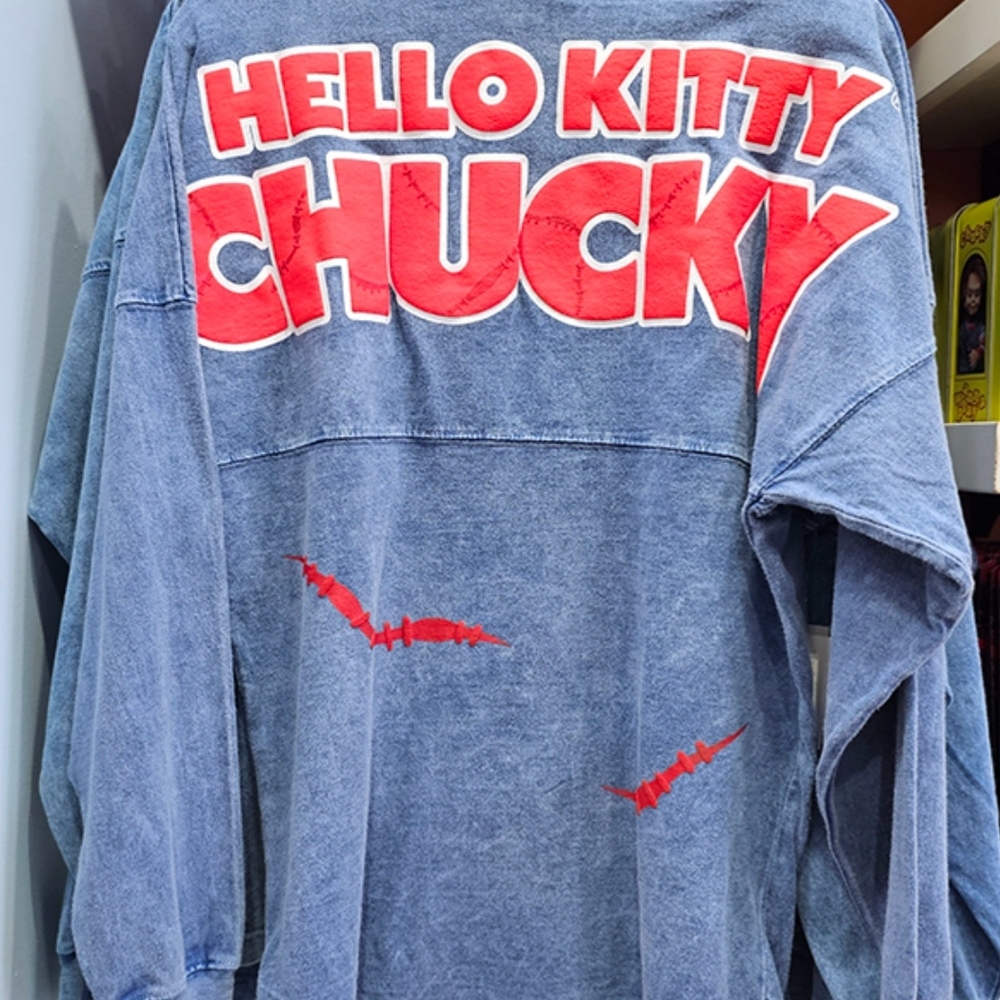 Hello Kitty Chucky Blue Denim Top Brand New With Tags
